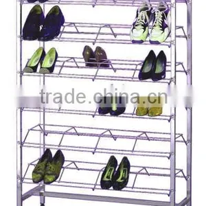Floor Standing Tube Display Shelf Metal Clothes Drying Display Rack HSX-111 thumbnail-4
