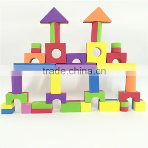 Melors Recycled Environmentally Creative EVA Foam Big Color Foam Blocks/toy Building Bricks Educational and Fun For Chidren thumbnail-4