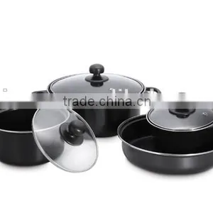 Carbon Steel Non-stick 7pcs Cookware Set thumbnail-1