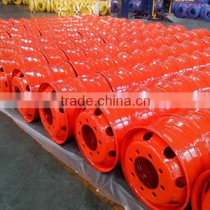 China Rim Factory Supply All Kinds of Truck Steel Wheel thumbnail-1
