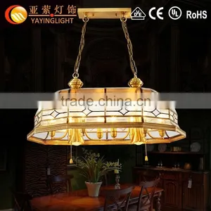 Copper Restaurant Chandelier ,Glass Copper Restaurant Interior Decorative Chandelier thumbnail-1