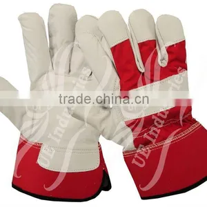 Working Gloves, Work Gloves, Leather Working Gloves , Construction Gloves , Leather Work Gloves , Safety Work Gloves thumbnail-1