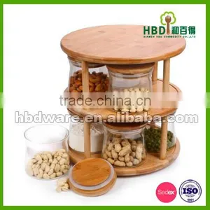 Glass Storage Containers Set With Bamboo Lid thumbnail-4