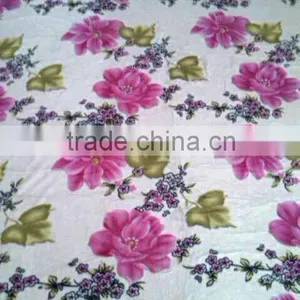 Flower Printed Design Cheap Stocklot Coral Fleece Blanket thumbnail-1