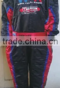 Black,Red,White And Blue Kart Racing Suit thumbnail-1