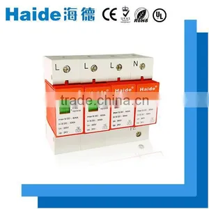 380V 100KA 4P Class C Type 2 AC Surge Arrester Surge Protector With Price Trade Assurance thumbnail-1