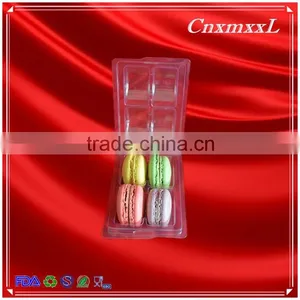Plastic 4 Pcs Macaron Insert Wholesale Blister Tray Pacakging in Custom Design thumbnail-5