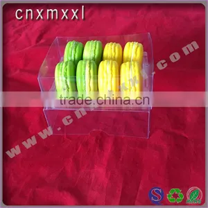 8 Pcs Customized Macaron Box Clear Plastic Printed With PET Inner Trays Food Industrial Use and Grade Plastic Type 5 Macaron thumbnail-6