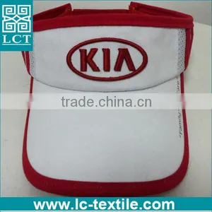 LCTN1839 KIA Branded Cotton Twill Sturcted Bulk Sale Visor Cap thumbnail-1