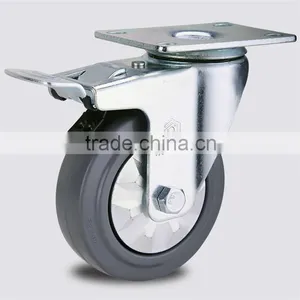 Omni-direcetional Cast Iron Caster With Rubber PF-E363 thumbnail-1