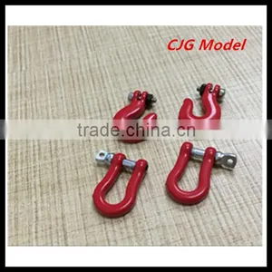 rc Car Tools Accessories Billet Machined Tow Shackle for Model 1/10 Red thumbnail-1