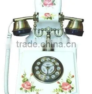 Vintage Brown Wall Telephone High Class Home Decorative Wall Mount Telephone, Antique Wooden Telephone thumbnail-4