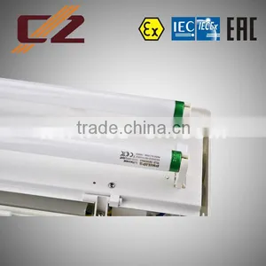 High Quality IECEx&ATEX Certified Explosion Proof Zone 1,2,21,22 2x14W/2X18W/2X28W/2X36W Fluorescent Lighting Fixture thumbnail-4