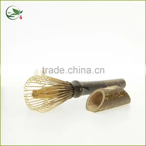 Durable Long Handle Bamboo Ceremonial Matcha Tea Powder Whisk Set thumbnail-3