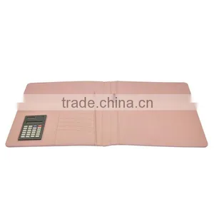 File Folder With Mini Calculator Pen Loop and Large Pouch on Front Cover thumbnail-3