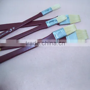 5 Sizes Long Handle White Bristle Hair Wall Painting Brush Set thumbnail-2