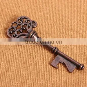 Oil Rubbed Bronze Skeleton Key Bottle Opener Vintage Wedding Party Favor thumbnail-2