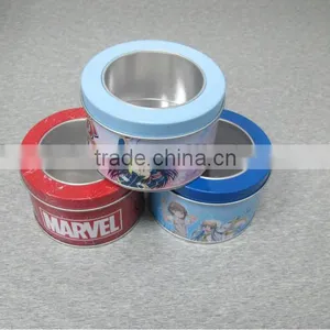 With Window Round Shape Size:95*60mm Beautiful Tin Box Suppliers thumbnail-1