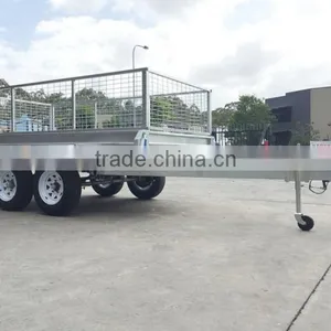 Tandem Axle Cage Trailer 10x5/Australia Strong Trailer/full Welded Trailer/big Trailer/box Trailer/tandem Trailer thumbnail-5