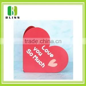New Happy Birthday Paper Cut Greeting Heart Shape Folding Handmade Love Greeting Card thumbnail-6