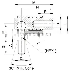 Push Pull Cable End Fittings Ball Joints QD Series thumbnail-3