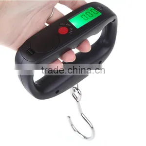 50kg /10g Mini Digital Scale Portable Electronic Scale Hook Hanging Scale LCD Backlight Weight Balance Luggage Weighing Scale thumbnail-1