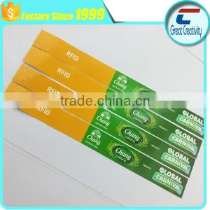 Eco-friendly 13.56Mhz RFID Kids Paper Wristband / Bracelet for Amusements thumbnail-4