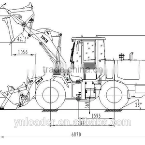 12 Year Power Plus Liugong OEM Supplier Mini Wheel Loader YN938 SHAN DONG Yineng Luneng Machinery LN YN CE APPROVED thumbnail-6