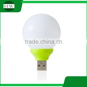 Wholesale Portable Plastic Mini Bulb Shaped Usb Led Night Lamp Light thumbnail-3
