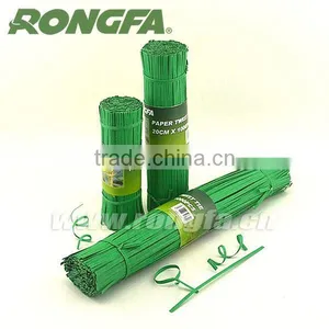 4mm x 15cm Precut Coiled Paper Twist Tie Wire for Vineyard thumbnail-1