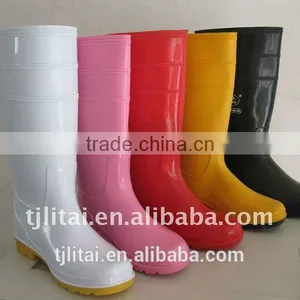 China Factory Fashion Wellingtons PVC Rain Boot,safety Shoes thumbnail-6