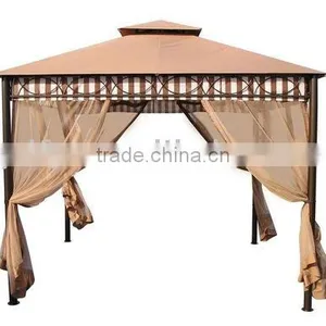 3*3M Square Roman Pole Deluxe Metal Gazebo thumbnail-1