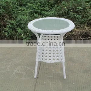 Hexagonal 2 Seater Table Set Used Cafe Poly Rattan Furniture Restaurant thumbnail-5