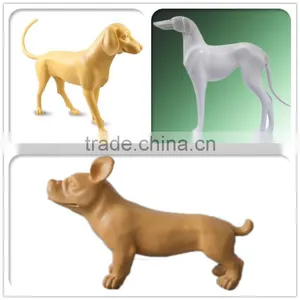 Window Display Fiberglass Animal Dog Mannequins Artesanato Vivos for Sale thumbnail-2