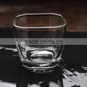 Square Candle Holder 7OZ Glass Cup thumbnail-1
