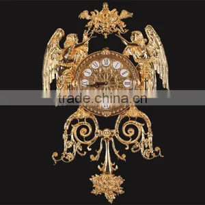 Amazing Flower Decorative Wall Clock, Copper Cast Wall Clock, French Elegant Design Wall Clock thumbnail-3