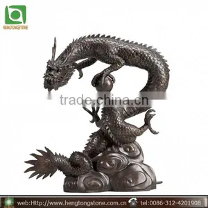 Chinese Bronze Dragon Water Fountain Sculpture thumbnail-1