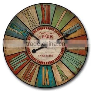 Popular and Classic Wooden Wall Clock Vintage MDF Wall Clock Cheap Wall Clock Wholesale thumbnail-1