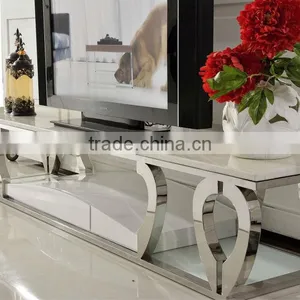 E376 New Style Stainless Steel TV Stand thumbnail-1