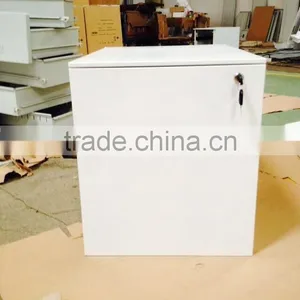 Metal Steel 2 Drawer Mobile Pedestal Table Storage Powder Coated Steel Drawer Cabinet thumbnail-1