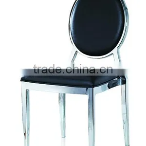 Wholesale Quality Rounded Back Stailness Steel Dining Chair LQ-D183-1 thumbnail-2