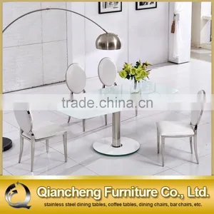 New Model Functional Extendable Dining Table With Stainless Steel Base thumbnail-1