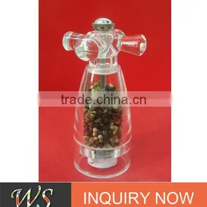 WS-SH16Z Plastic Adjustable Ceramic Grinding Mechanism, Salt and Pepper Grinder Set thumbnail-1