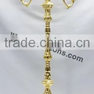 Shiny Polish Aluminum Candelabra thumbnail-6
