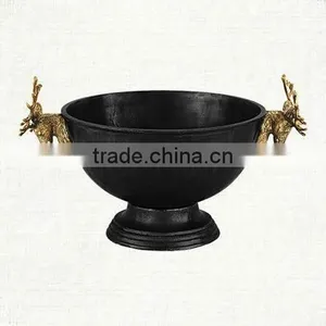 Black Colour Gold Plated Deer Wine Bucket thumbnail-1