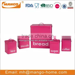 Bulk Colorful Carton Metal Brand Bread Canister Set thumbnail-3