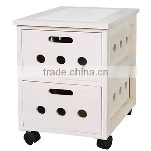 New Style High Quality and Good Price Wooden Cabinet With Wheels thumbnail-6