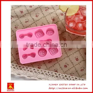 Cute Butterfly and Button Shaped Mini Silicone Ice Cube Tray thumbnail-4