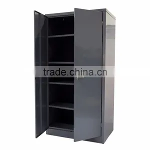 Black Storage Cabinets With Doors and Shelves thumbnail-2