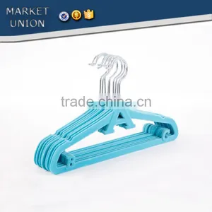 A Shape Kids ABS Plastic Velvet Antiskid Hangers Flocking Clothes Hangers With Pulley,ABS,Nylon Villi,stainless Steel Hook thumbnail-3